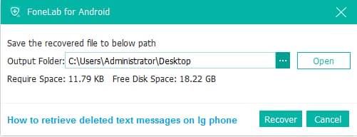 How to retrieve deleted text messages on lg phone