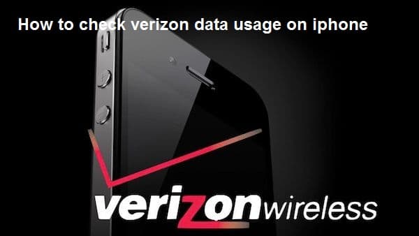 How to check verizon data usage on iphone