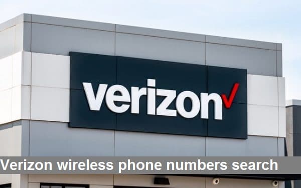 Verizon wireless phone numbers search