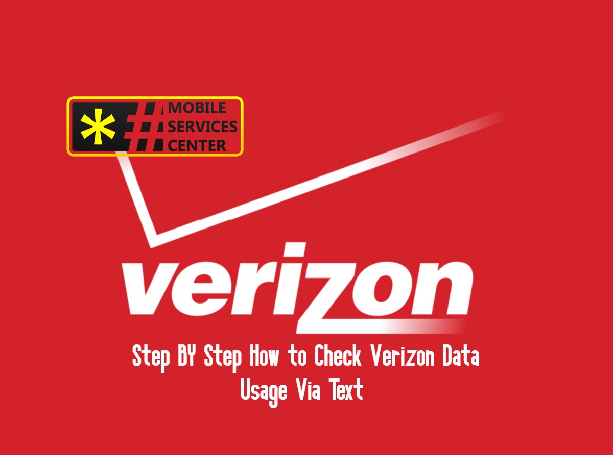 Check Data Verizon Usage Via Text