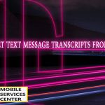 get text message transcripts from t-mobile