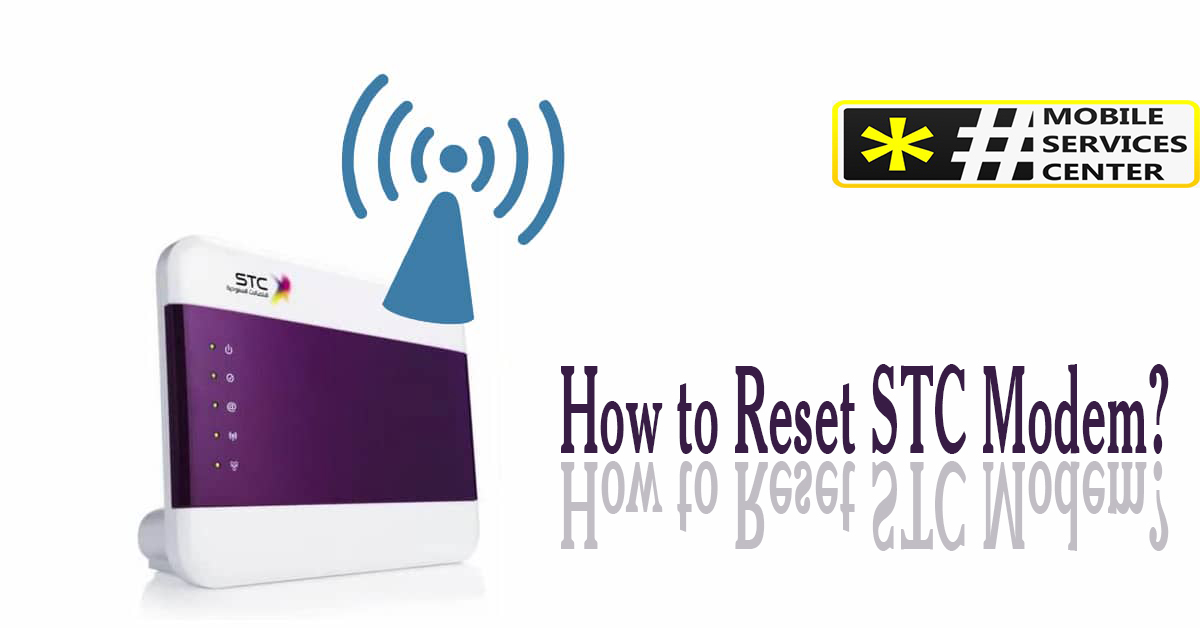 How to Reset STC Modem