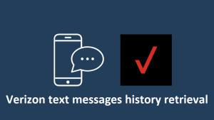 Verizon text messages history