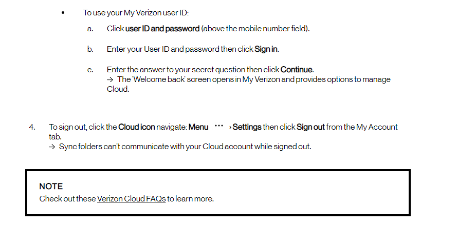 verizon cloud sign in