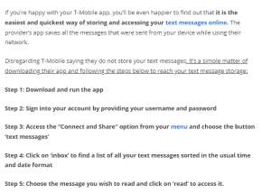 How To Read Text Messages Online Tmobile