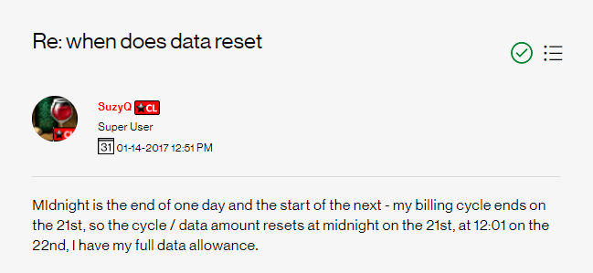 When does Verizon hotspot reset - when does data reset