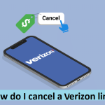 How do I cancel a verizon line
