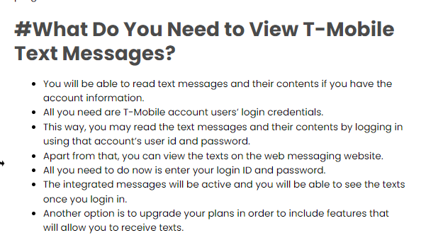 Can the Primary Account Holder View Text Messages on T-Mobile