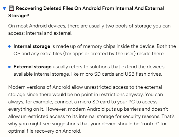 How to recover deleted files on Android phone --