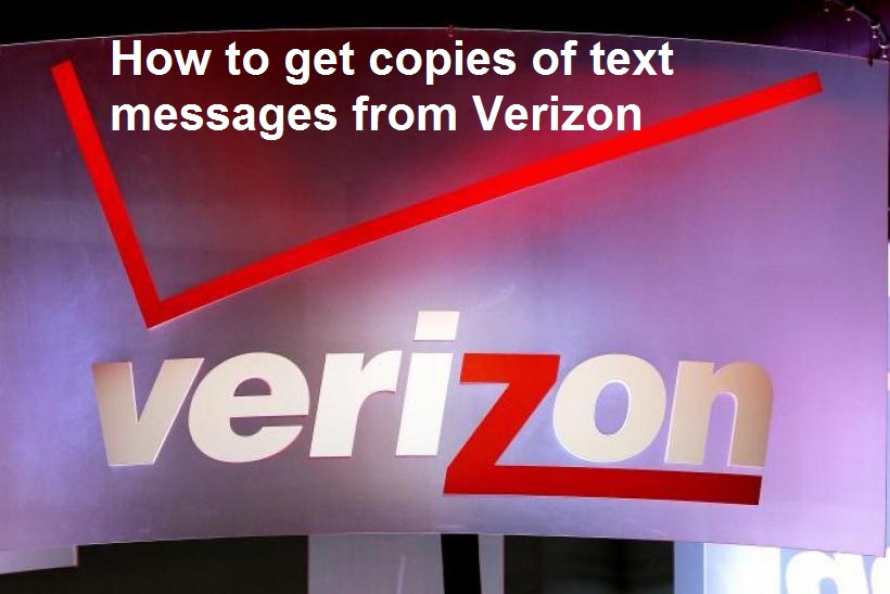 Requesting text message transcripts from Verizon