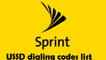 Sprint USSD dialing codes list In USA