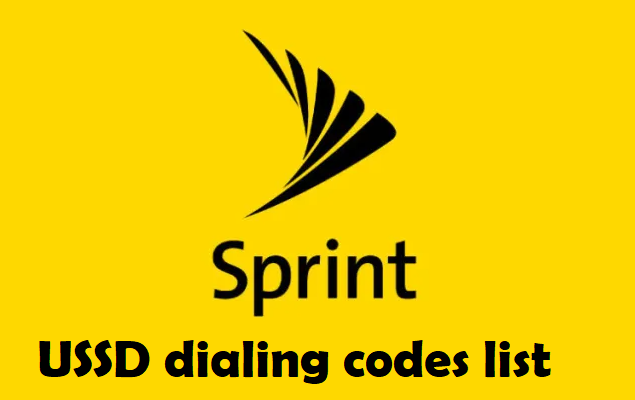 Sprint USSD dialing codes list In USA