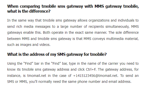 T-mobile sms gateway - T-mobile gateway