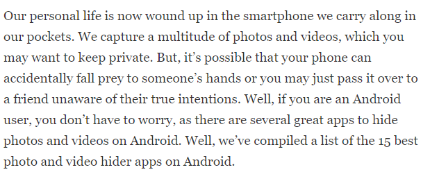 best file hidden Apps for Android -