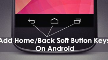 home and back soft button keys on Android without root