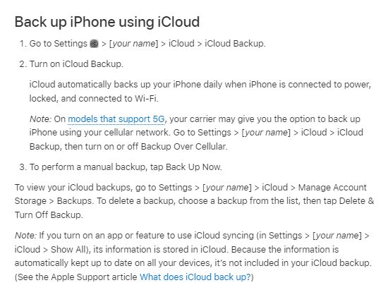 how To back up your Apple iPhone or iPad - iCloud