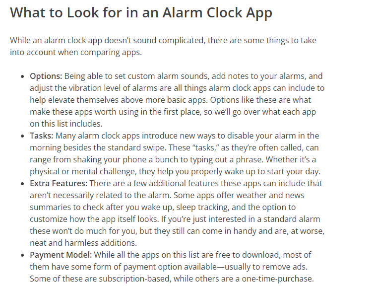 top 5 alarm apps for Android - appearance