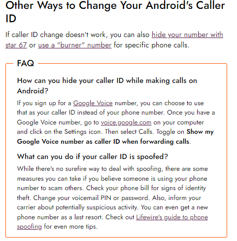Android Caller Name ID 
