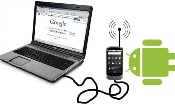 Easy way to use Android set as a USB modem - مركز خدمات المحمول