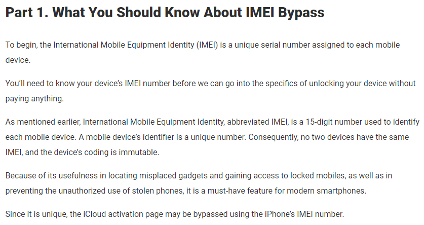 How to bypass iCloud activation lock on iPhone with IMEI