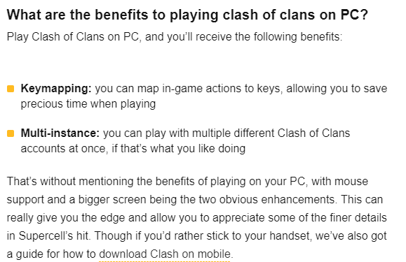 play Clash of clans on computer 