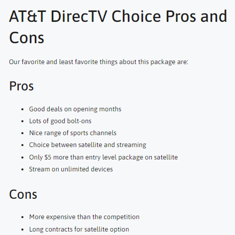 AT&T DirecTV Package