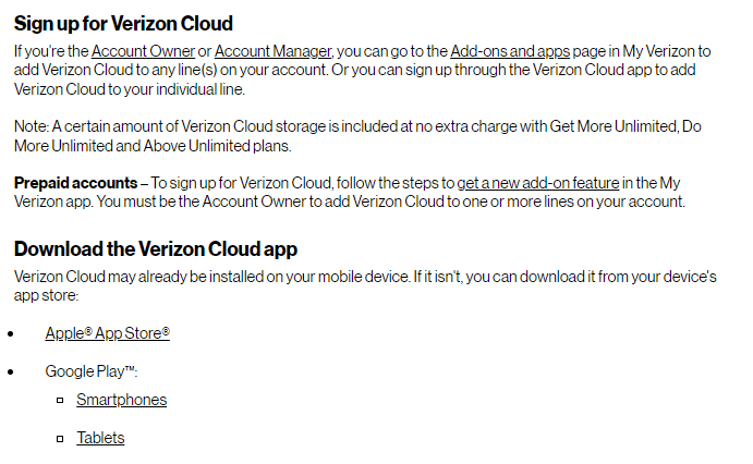 How to manage Verizon cloud 