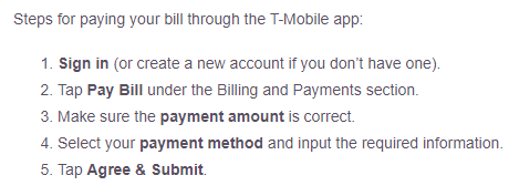 Pay tmobile bill