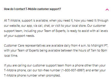 T-mobile online chat