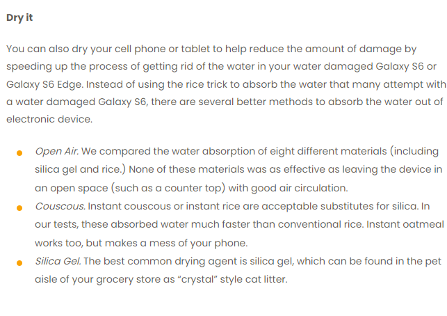 What if your Galaxy s6 fell in water 2