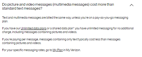 Verizon Texting