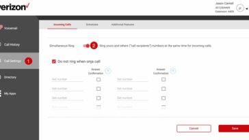 simultaneous ring verizon