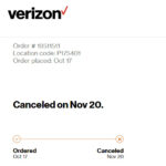 verizon wireless cancel order