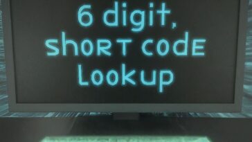6 digit short code lookup