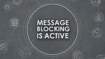 message blocking is active meaning