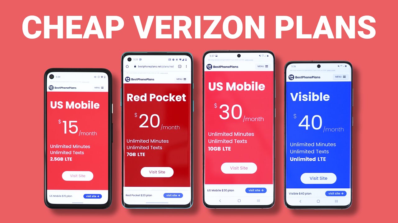 cheapest verizon plan