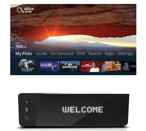 altice one cable box