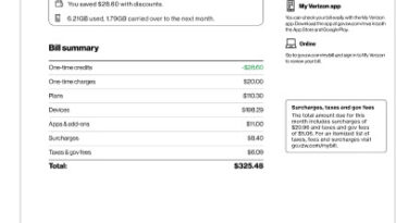 verizon billing department