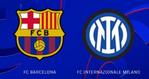 مباراة برشلونة مع انترميلان