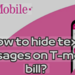 how to hide text messages on t-mobile bill