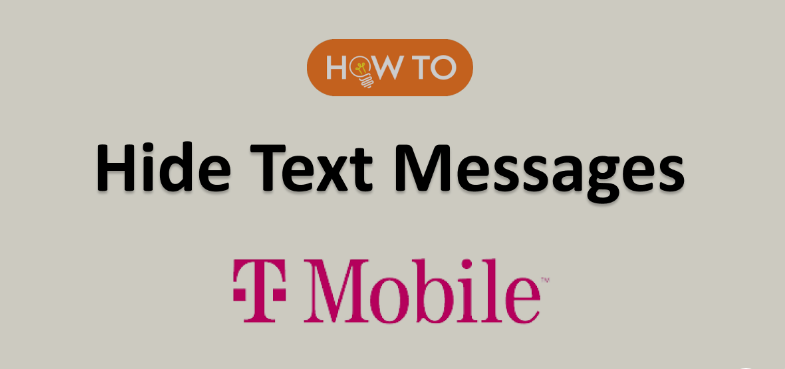 how to hide text messages on t-mobile bill