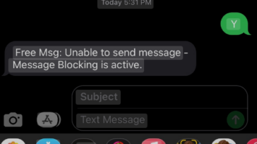 message blocking is active iphone