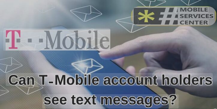 can t mobile account holder see text messages