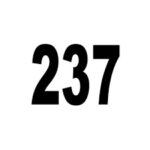The number 237