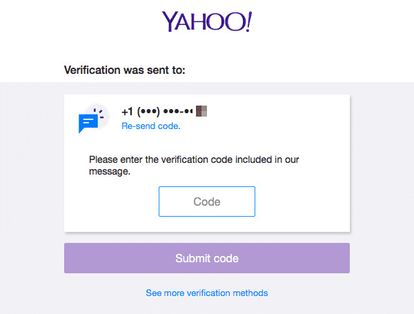 47458 Yahoo verification code