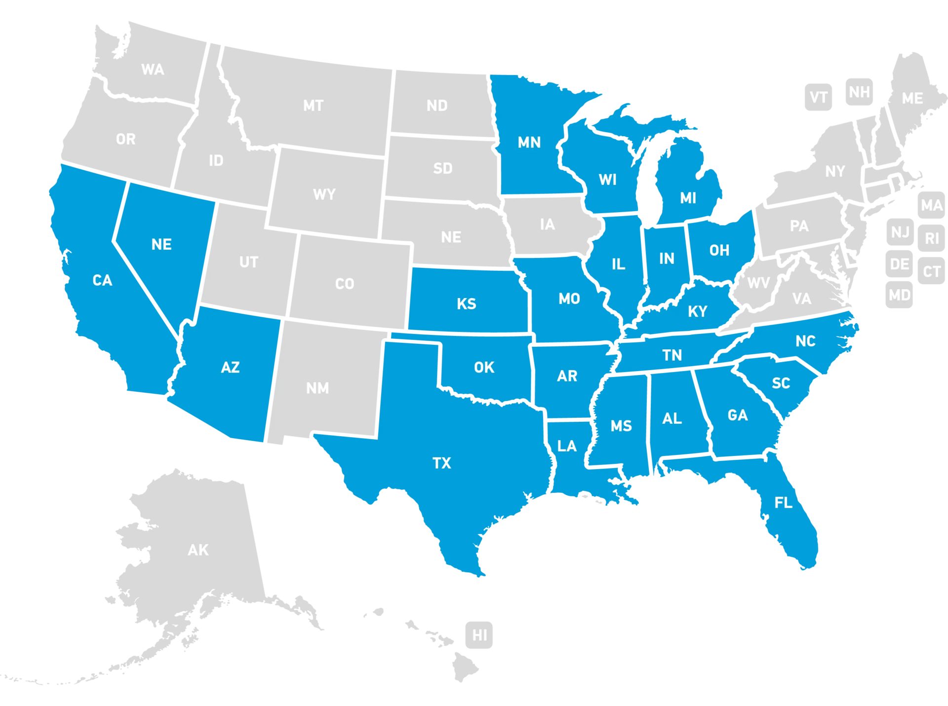 AT&T Fiber map