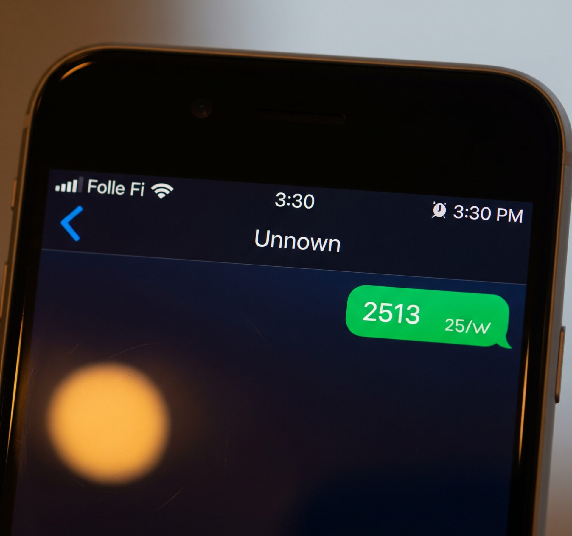 incoming text 2513