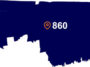 The 860 area code in the USA
