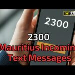 incoming text 2300