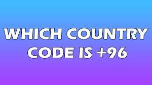 International Dialing Code 96
